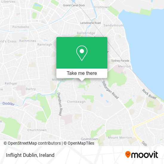 Inflight Dublin map