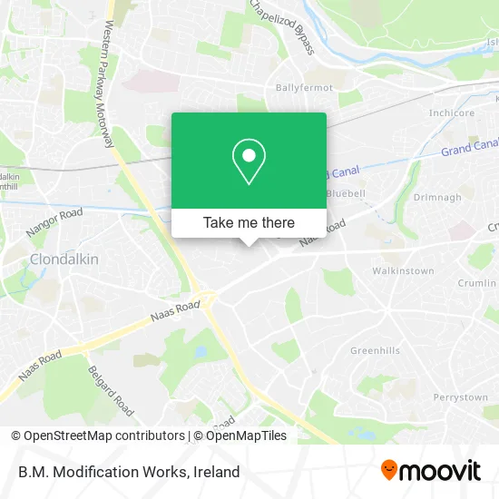 B.M. Modification Works map