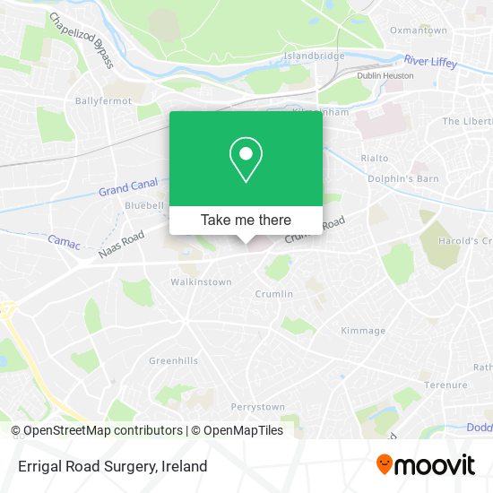 Errigal Road Surgery map