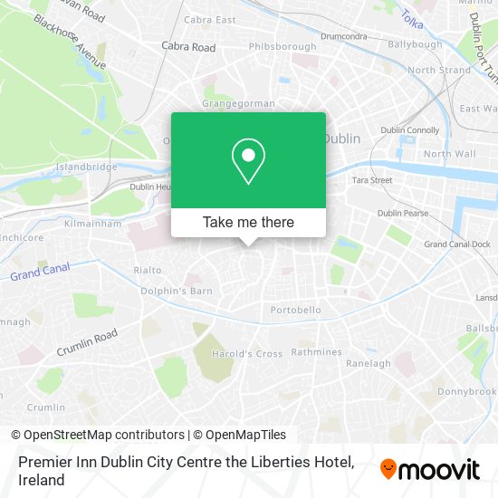 Premier Inn Dublin City Centre the Liberties Hotel plan