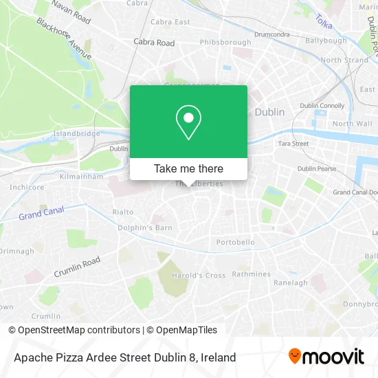 Apache Pizza Ardee Street Dublin 8 map