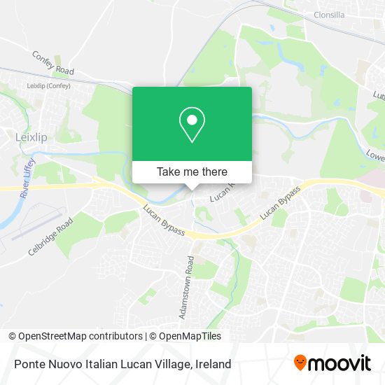 Ponte Nuovo Italian Lucan Village map