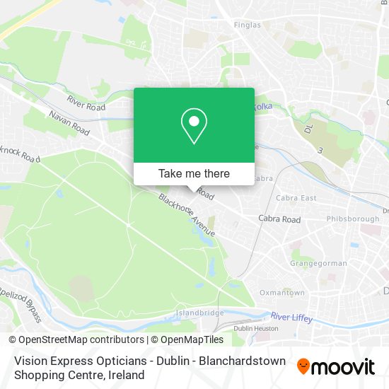 Vision Express Opticians - Dublin - Blanchardstown Shopping Centre map
