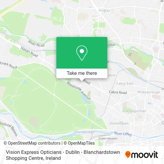 Vision Express Opticians - Dublin - Blanchardstown Shopping Centre map