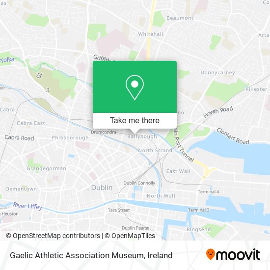 Gaelic Athletic Association Museum map