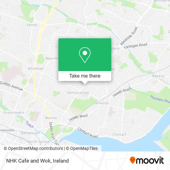 NHK Cafe and Wok map