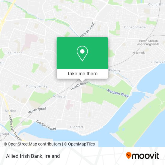 Allied Irish Bank map