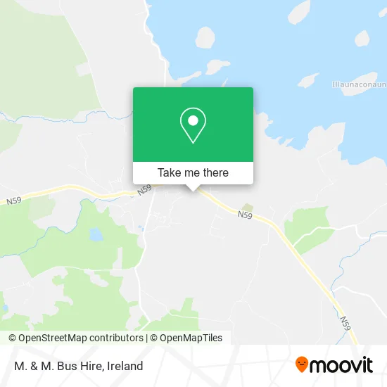 M. & M. Bus Hire map