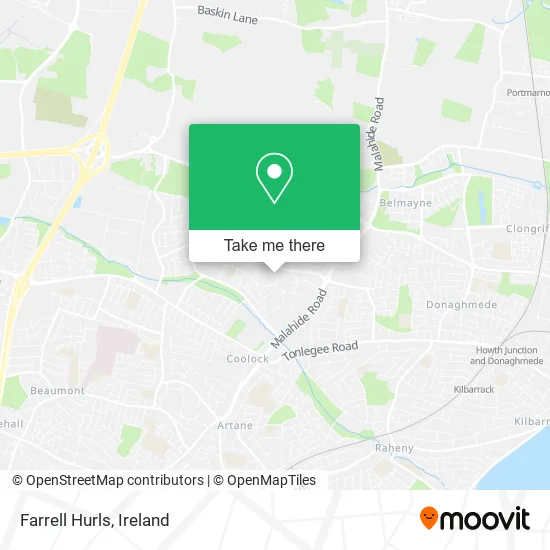 Farrell Hurls map