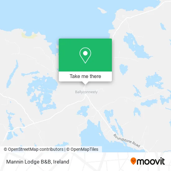 Mannin Lodge B&B map