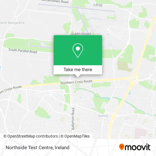 Northside Test Centre map
