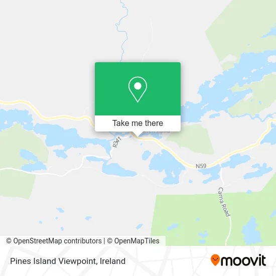 Pines Island Viewpoint map