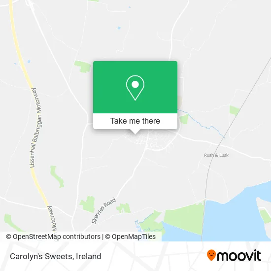 Carolyn's Sweets map