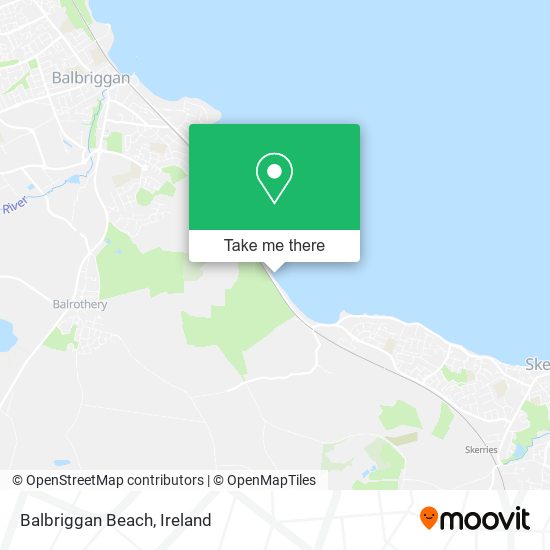 Balbriggan Beach map