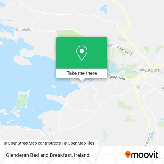 Glenderan Bed and Breakfast map