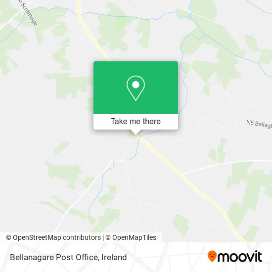 Bellanagare Post Office map