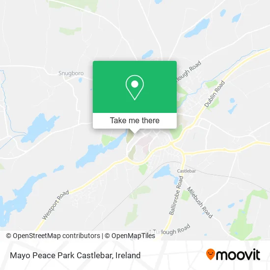 Mayo Peace Park Castlebar map