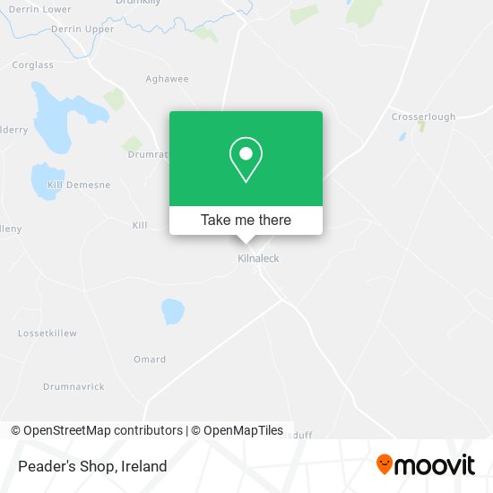 Peader's Shop map