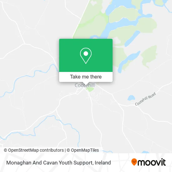 Monaghan And Cavan Youth Support map