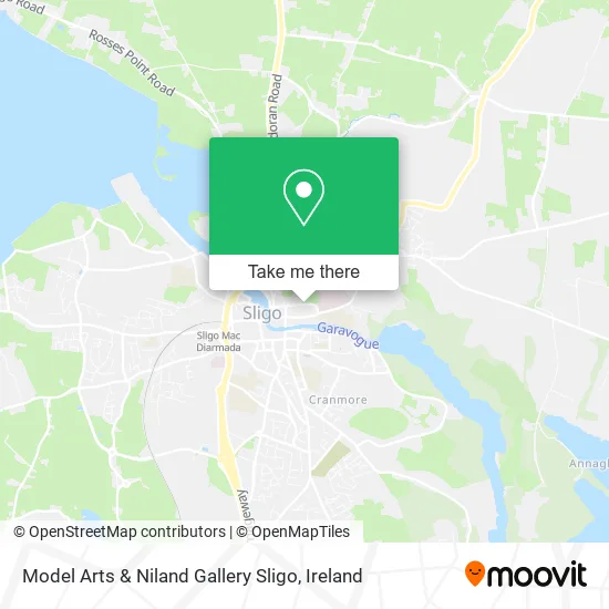 Model Arts & Niland Gallery Sligo map