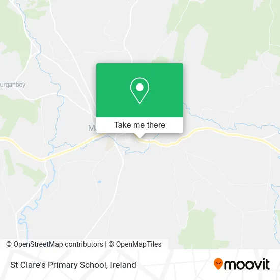 St Clare's Primary School map