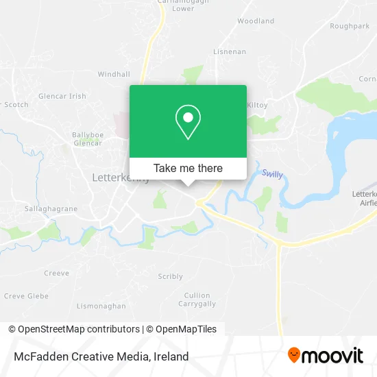 McFadden Creative Media map