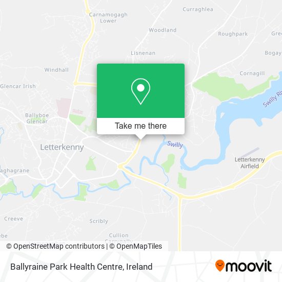 Ballyraine Park Health Centre map