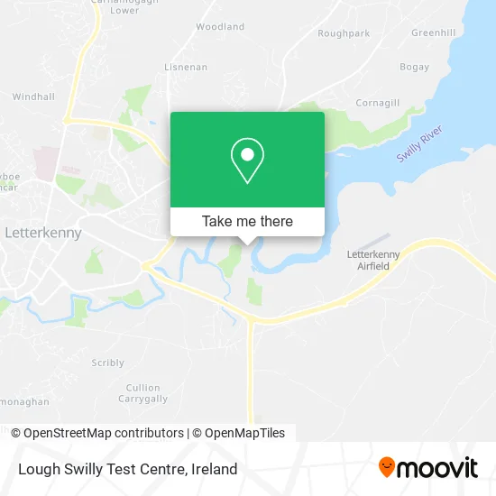 Lough Swilly Test Centre map