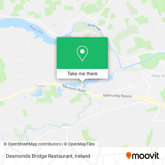 Desmonds Bridge Restaurant map