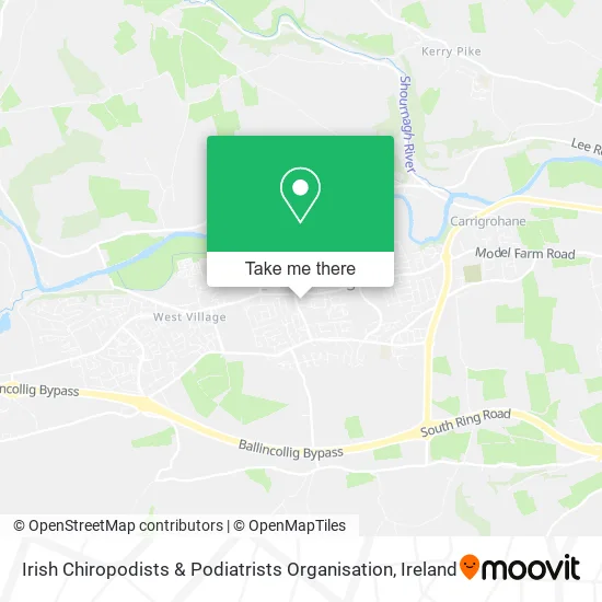 Irish Chiropodists & Podiatrists Organisation map