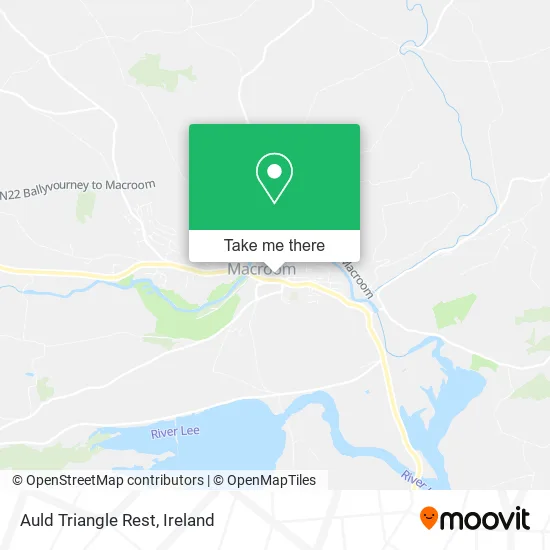 Auld Triangle Rest map
