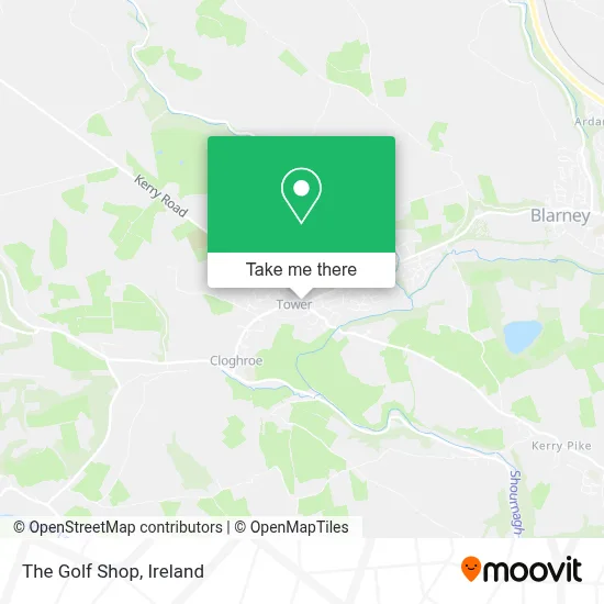 The Golf Shop map