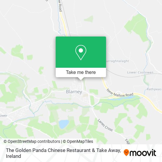 The Golden Panda Chinese Restaurant & Take Away map
