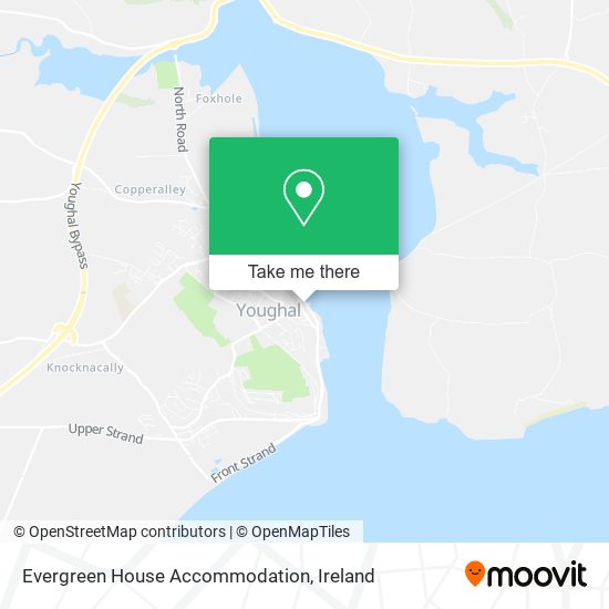 Evergreen House Accommodation map