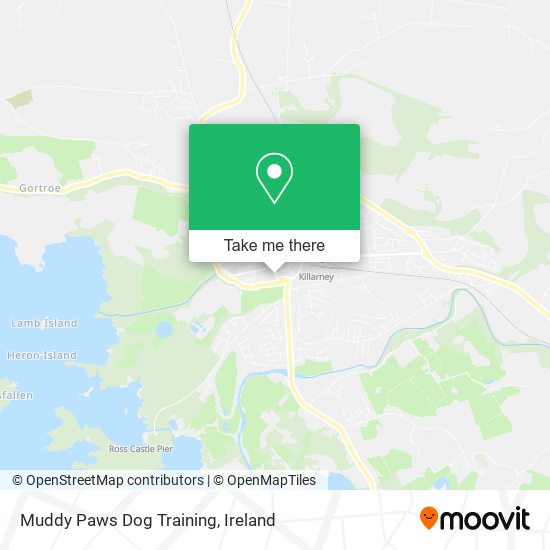 Muddy Paws Dog Training map