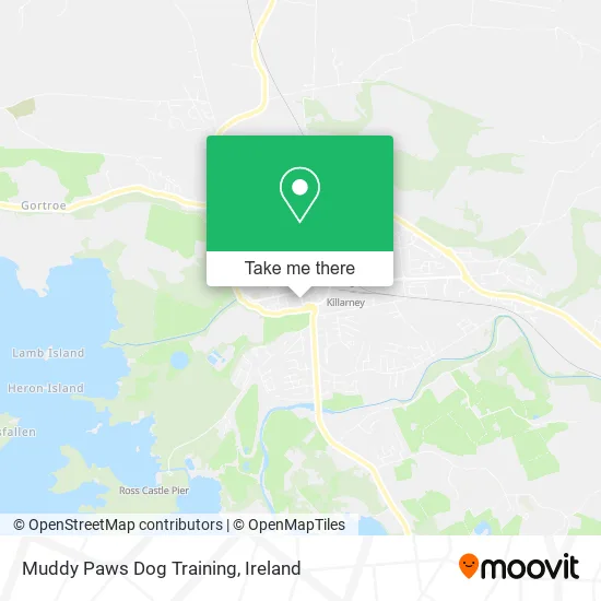 Muddy Paws Dog Training map