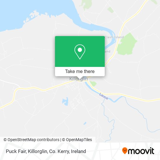 Puck Fair, Killorglin, Co. Kerry map