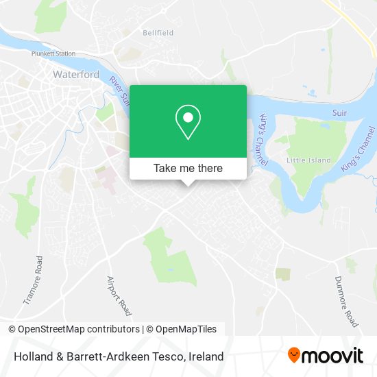 Holland & Barrett-Ardkeen Tesco map