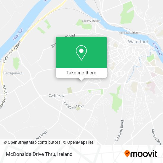 McDonalds Drive Thru map