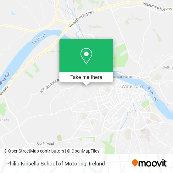Philip Kinsella School of Motoring map
