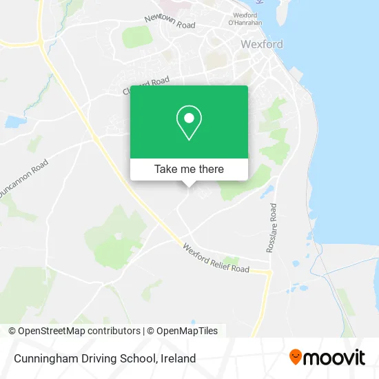 Cunningham Driving School map