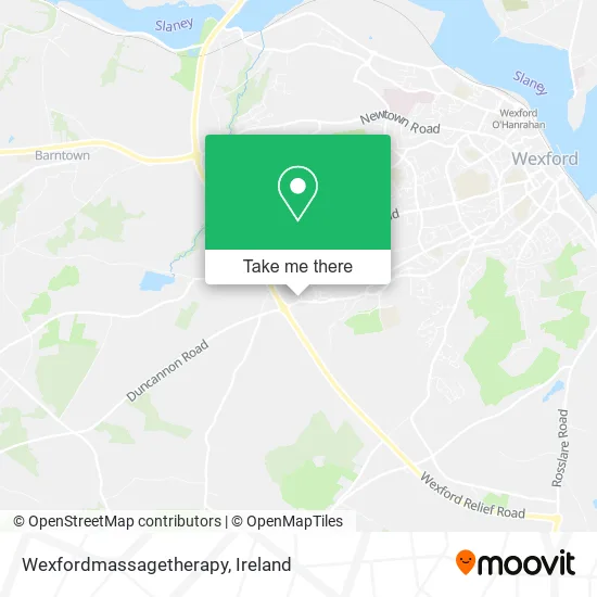 Wexfordmassagetherapy map