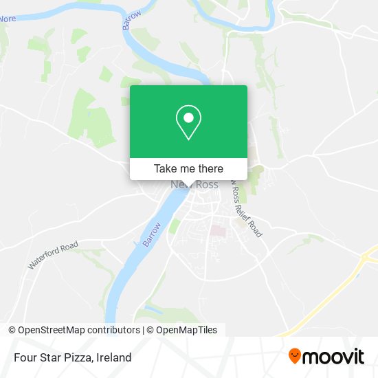 Four Star Pizza map