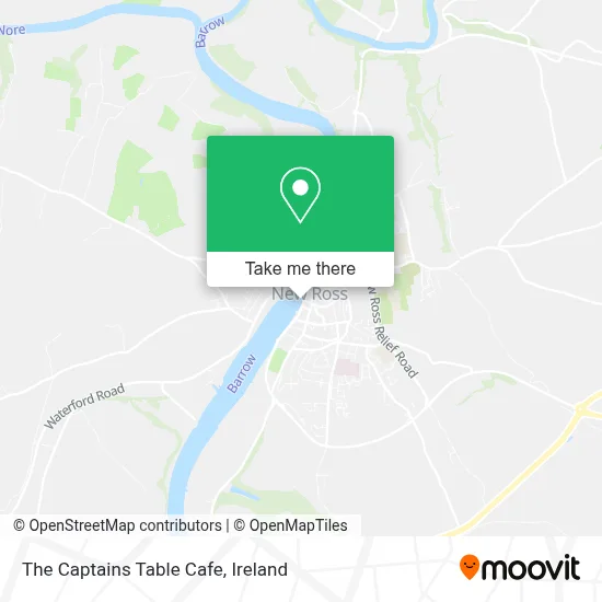 The Captains Table Cafe map