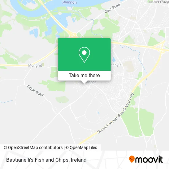 Bastianelli's Fish and Chips map