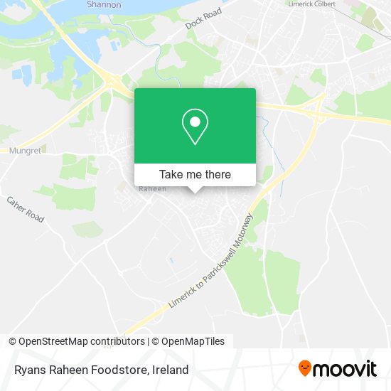 Ryans Raheen Foodstore map