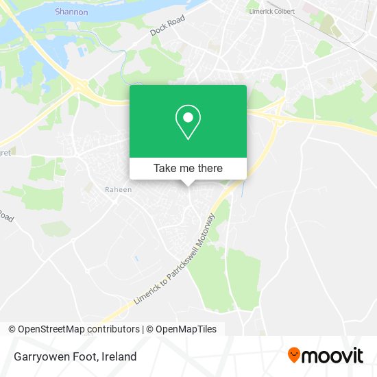 Garryowen Foot map