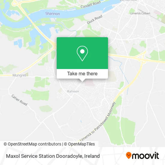Maxol Service Station Dooradoyle map