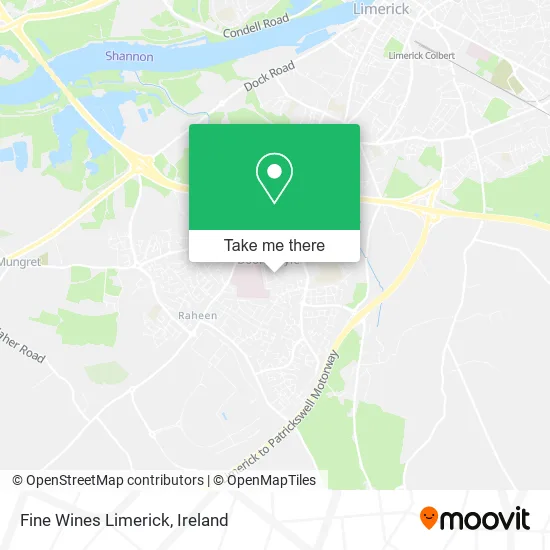 Fine Wines Limerick map