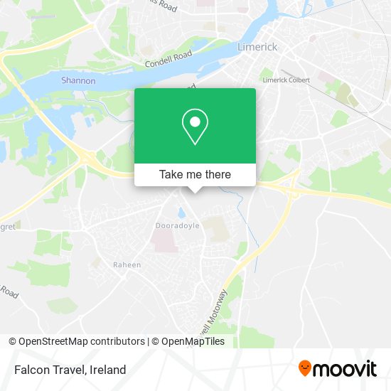 Falcon Travel map